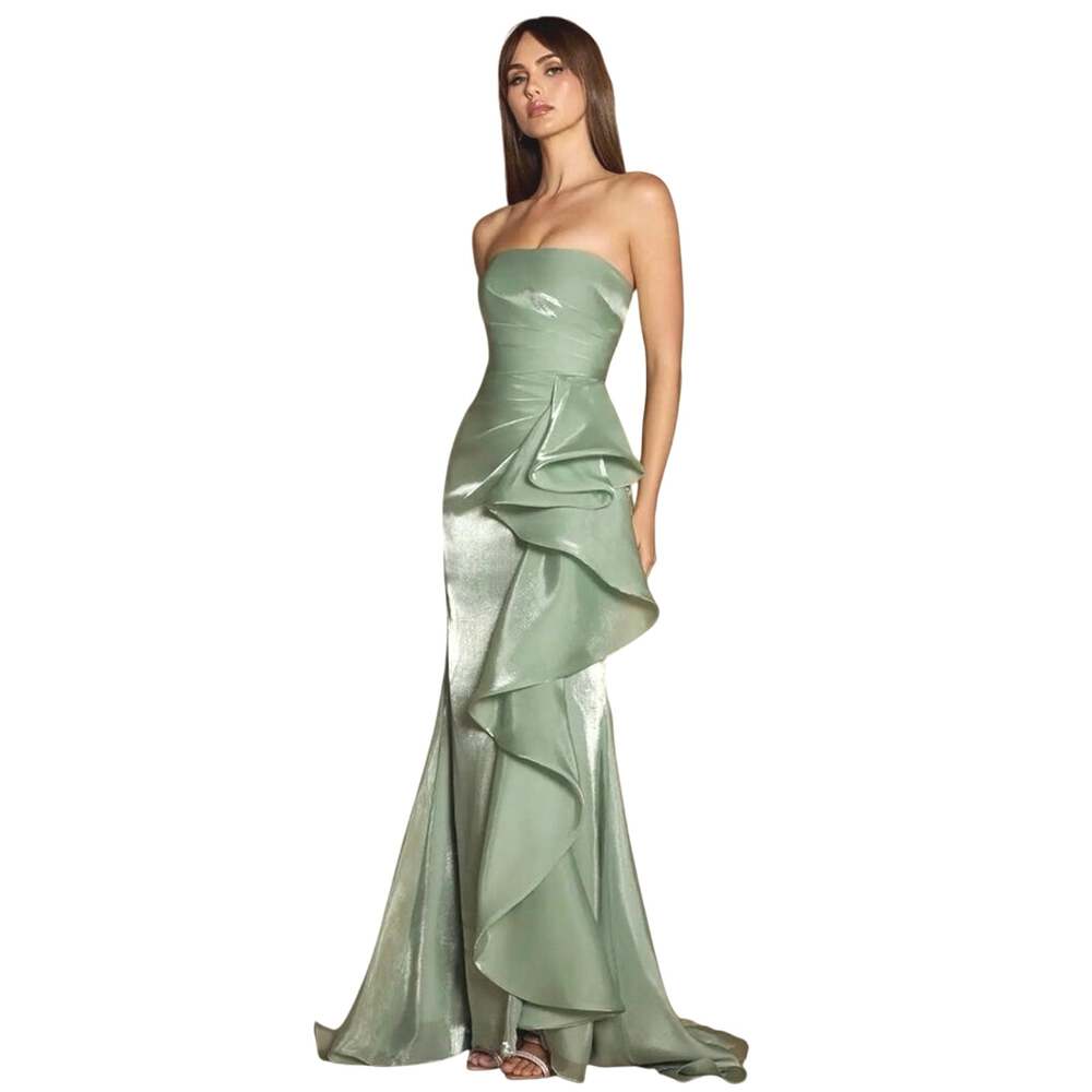Azazie Atelier sage Strapless Gown New NWT size 4